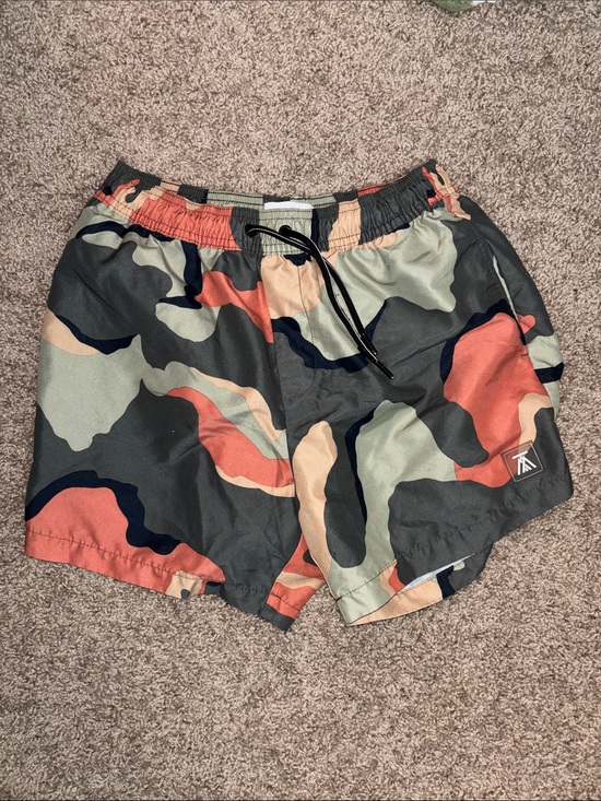 Topman Other - Men's Top Man Camo Swim Shorts